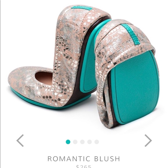 Tieks Shoes - Tieks Romantic Blush Snakeskin Ballet Flats